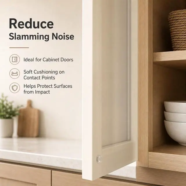 Alt view image 2 of 7 - 300 PCS Cabinet Door Bumpers, Self Adhesive Silicone Dots