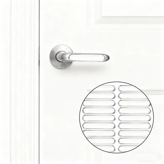 Alt view image 3 of 5 - 50 Pcs Clear Silicone Cabinet Door Bumpers, Self-Adhesive Sound Dampening Pads for Furniture, Drawers, Table Tops - Transparent Protection Strips for Wall, Surface Protection