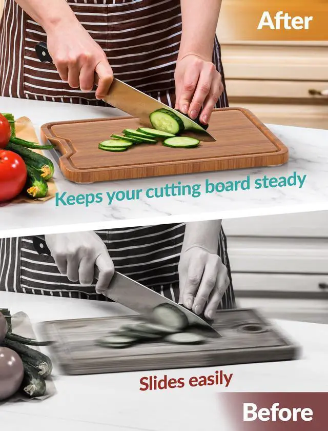 Alt view image 2 of 7 - 16-Pack Non-Slip Cutting Board Feet, Self-Adhesive Silicone Pads