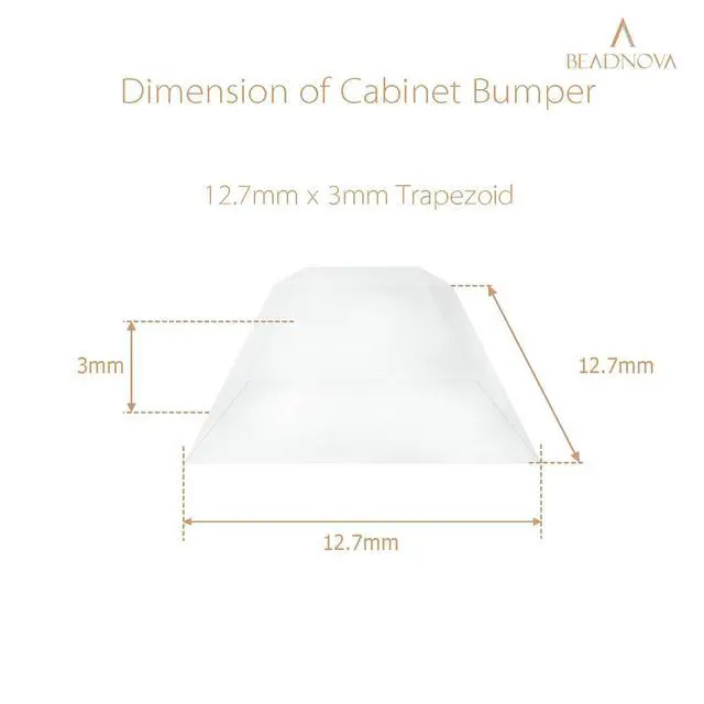 Alt view image 2 of 7 - Door Bumper 100Pcs Clear Cabinet Door Cushion Clear Coaster Pads Self Adhesive Furniture Bumpers for Kitchen Cabinets (Square, 13x3mm)