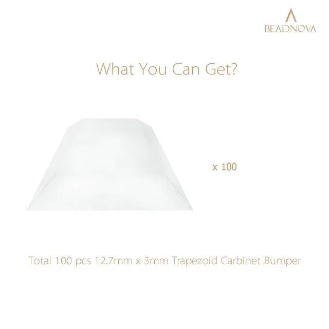 Alt view image 3 of 7 - Door Bumper 100Pcs Clear Cabinet Door Cushion Clear Coaster Pads Self Adhesive Furniture Bumpers for Kitchen Cabinets (Square, 13x3mm)