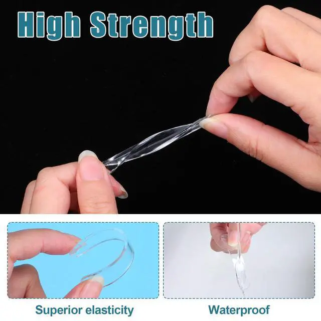 Alt view image 3 of 7 - 50 Pack Cabinet Cupboard Door Bumpers and Clear Silicone Rubber Feet, Clear Cabinet Door Bumpers Self-Adhesive Silicone Pads Sound-Dampening Protectors for Drawers, Cabinets, Furniture, Handles