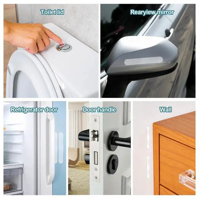 Alt view image 4 of 7 - 50 Pack Cabinet Cupboard Door Bumpers and Clear Silicone Rubber Feet, Clear Cabinet Door Bumpers Self-Adhesive Silicone Pads Sound-Dampening Protectors for Drawers, Cabinets, Furniture, Handles