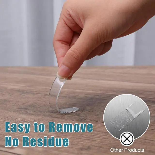 Alt view image 6 of 7 - 50 Pack Cabinet Cupboard Door Bumpers and Clear Silicone Rubber Feet, Clear Cabinet Door Bumpers Self-Adhesive Silicone Pads Sound-Dampening Protectors for Drawers, Cabinets, Furniture, Handles