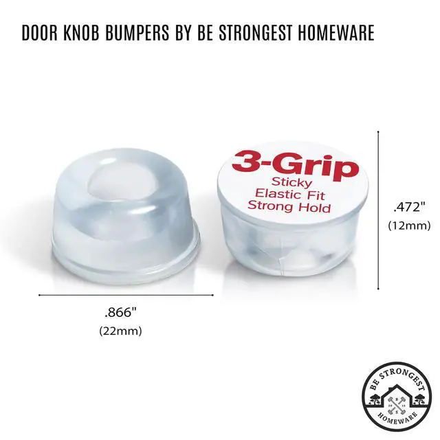 Alt view image 7 of 7 - Rubber Door Bumper - Small Size Rubber Bumpers - Clear Door Stoppers for Wall - Wall Protector Clear Rubber Door Stop 12 in Pack- Silicone Bumpers for Wall- Stick on Wall Protector for Walls Heavy Use