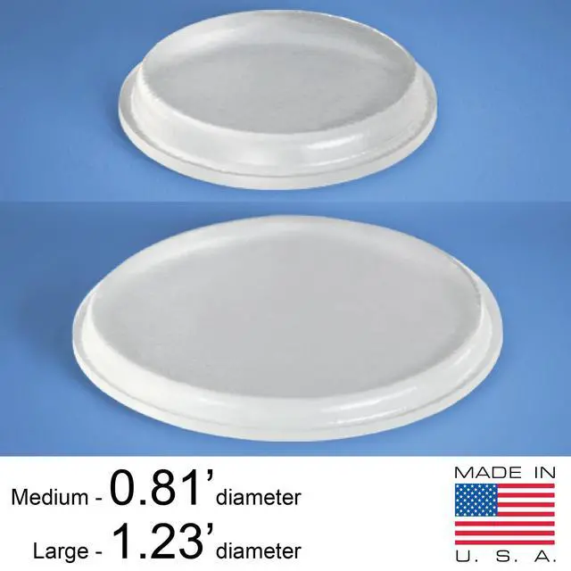 Alt view image 5 of 6 - Round Clear Adhesive Bumpers Combo (Large, Medium) - Transparent Self Stick Rubber Pads for Glass Table Top, Furniture, Laptop, Mirrors - 20 PCs