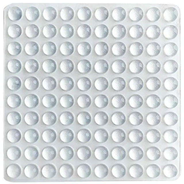 Main image of Pack of 100 Adhesive Bumper Pads for Drawers, Cutting Boards, Glass Tops, Small and Kitchen Furniture, Picture Frames Sound Dampening Transparent Rubber Feet for Cabinet Doors (Clear)