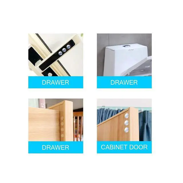 Alt view image 6 of 6 - Pack of 100 Adhesive Bumper Pads for Drawers, Cutting Boards, Glass Tops, Small and Kitchen Furniture, Picture Frames Sound Dampening Transparent Rubber Feet for Cabinet Doors (Clear)