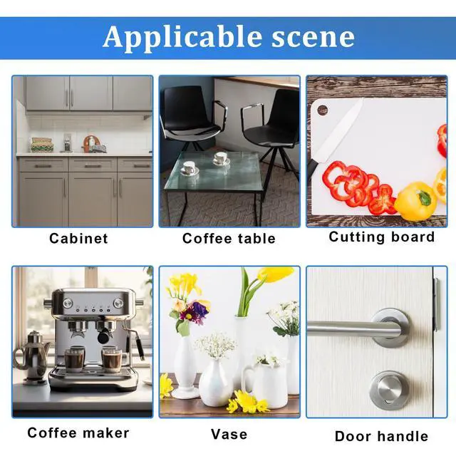 Alt view image 7 of 7 - 36Pcs 0.78" Glass Table Top Anti Slip Pads 20 * 2mm Adhesive Clear Rubber Bumpers Dots for Glass Table Tops Non Slip Bumpers Clear Pads Round Silicone Cabinet Bumper Dots