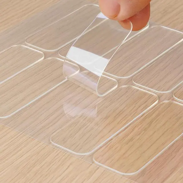 Main image of Clear Silicone Cabinet Door Bumpers 10 Pcs - Self-Adhesive Sound Dampening Pads, Silicone Bumper Pads & Clear Furniture Bumpers for Drawers, Table Tops, Wall Protection,Anti-Slip Pads
