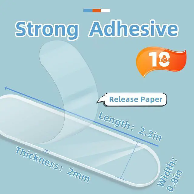 Alt view image 3 of 7 - Clear Silicone Cabinet Door Bumpers 10 Pcs - Self-Adhesive Sound Dampening Pads, Silicone Bumper Pads & Clear Furniture Bumpers for Drawers, Table Tops, Wall Protection,Anti-Slip Pads
