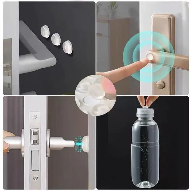 Alt view image 4 of 7 - 100pcs Cabinet Door Bumpers Clear Rubber Stoppers Bumpers Self Adhesive Cupboard Door Drawer Furniture Bumpers Glass Tops Cutting Boards Picture Frames 1/2"