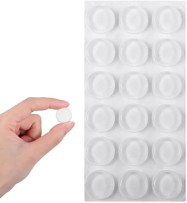 Main image of 36 Pack Glass Table Top Anti Slip Pads, Furnigear 3/4" Anti Slip Furniture Pads Bumpers Grippers Non-Slip Sticker Self Adhesive Rubber Pad Feet for Cutting Board Furniture Laptop