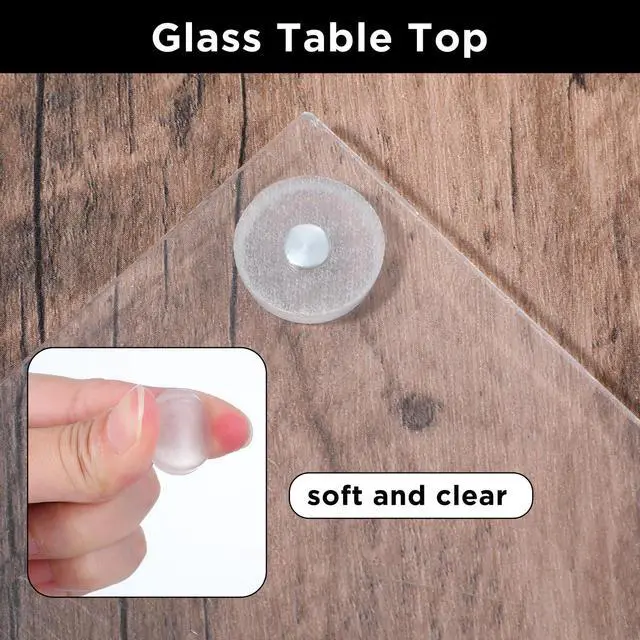 Alt view image 3 of 7 - 36 Pack Glass Table Top Anti Slip Pads, Furnigear 3/4" Anti Slip Furniture Pads Bumpers Grippers Non-Slip Sticker Self Adhesive Rubber Pad Feet for Cutting Board Furniture Laptop