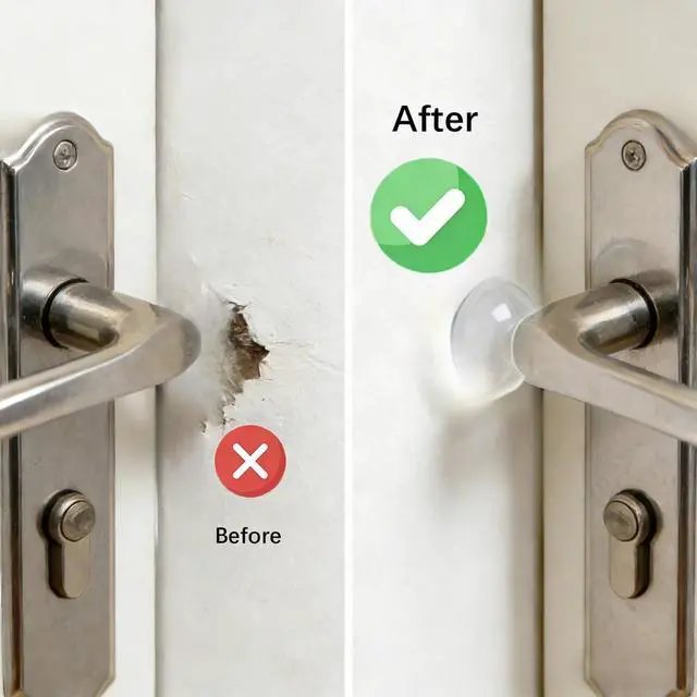 Alt view image 6 of 7 - 16pcs Door Handle Bumpers for Reducing Noise, Clear Door Bumpers