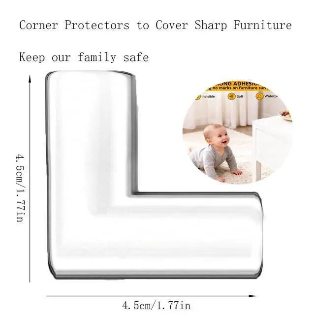 Alt view image 2 of 7 - 4pcs Corner Protectors, Corner Guards to Cover Sharp Furniture