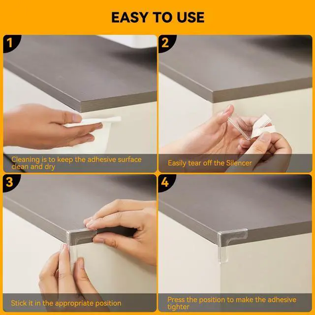Alt view image 7 of 7 - 4pcs Corner Protectors, Corner Guards to Cover Sharp Furniture