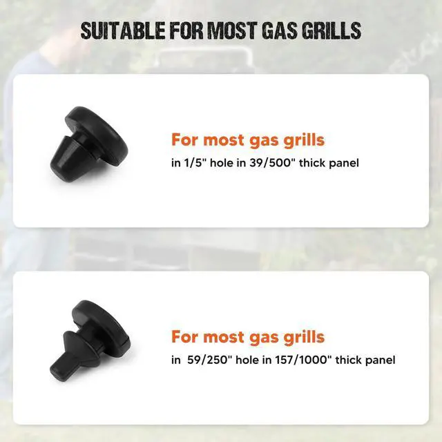 Alt view image 3 of 7 - 8PCS Grill Lid Bumpers, Silicone Bumper Pads for Most Grills