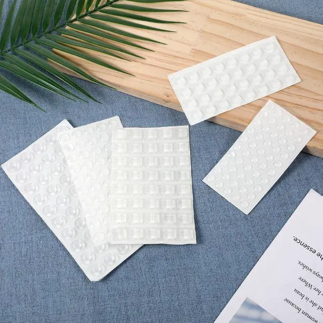 Alt view image 5 of 7 - 222Pcs Cabinet Door Bumpers, 5Sizes Clear Self-Adhesive Silicone Bumper Pad