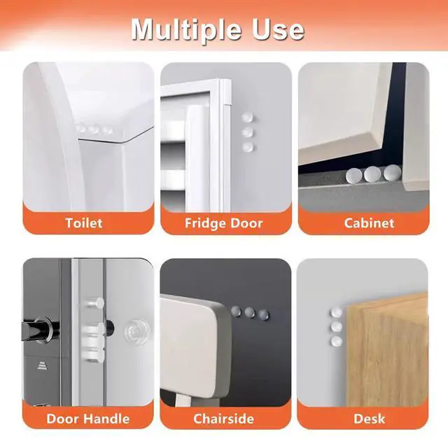 Alt view image 5 of 7 - Clear Cabinet Door Bumpers Stopper Drawer Furniture Pads,187PCS