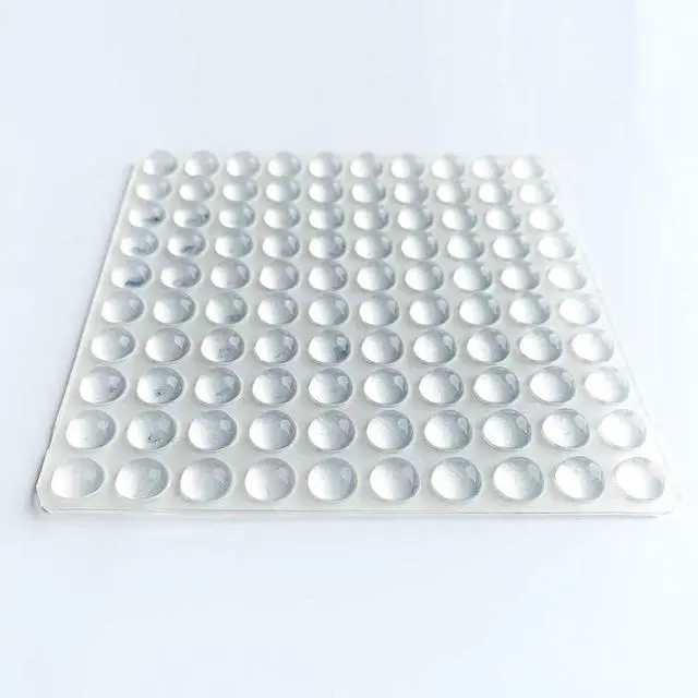 Alt view image 2 of 6 - Pack of 100 Adhesive Bumper Pads for Drawers, Cutting Boards, Glass Tops, Small and Kitchen Furniture, Picture Frames Sound Dampening Transparent Rubber Feet for Cabinet Doors (Clear)
