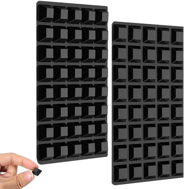 Main image of 80 Pcs Adhesive Rubber Feet Rubber Bumpers Cabinet Door Bumpers Self Adhesive 0.5" Rubbers Pads for Electronics Speakers Furnitures Appliances Audio Equipment Laptop (2 Size)