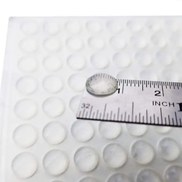Main image of Clear Soft Close Drawer Cabinet Door Bumpers - 8mm x 1.5mm Sound Dampening Adhesive Transparent Rubber Pads Feet - Hemispherical Shape - 100 PCs