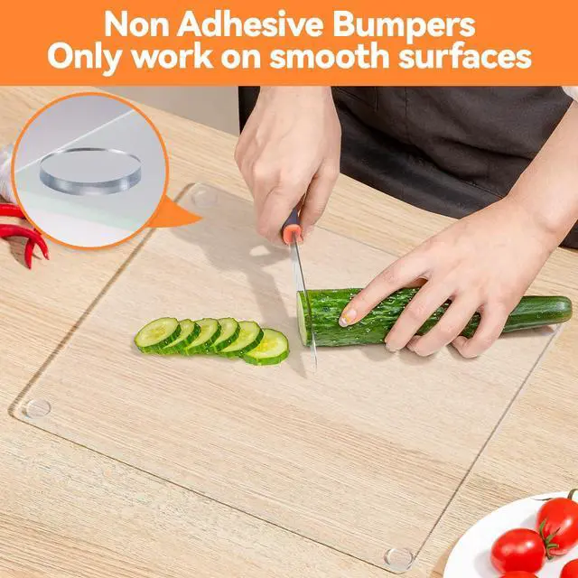 Alt view image 3 of 7 - Glass Table Top Anti Slip Pads-Glass Table Top Bumpers, 20PCS 3/4 inch Non Adhesive Medium
