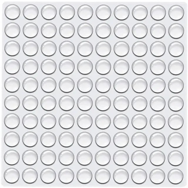 Main image of 100PCS Clear Rubber Feet, Small Self Adhesive Pads, Sticky Rubber Dots, Non-Slip Cabinet Stoppers, Furniture Buffers Hemispherical Silicone Pads for Door Furniture