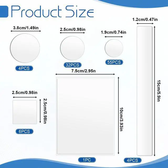 Alt view image 5 of 7 - 132Pcs Silicone Pads for Glass Table Top Anti Slip Pads Adhesive Rubber Dots Grippers Spacers Glass Top Rubber Feet Bumpers for Under-Glass Flat Adhesive Thin Table Bumpers for Coasters