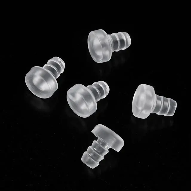 Alt view image 7 of 7 - Glass Top Table Bumpers with Stem 60 pcs 5mm Clear Rubber Grippers Anti Slip Pads Soft Stem Bumper Anti Collision Embedded Rubber Clear Silicone Glass Patio Table Parts Cabinet Stoppers for Furniture