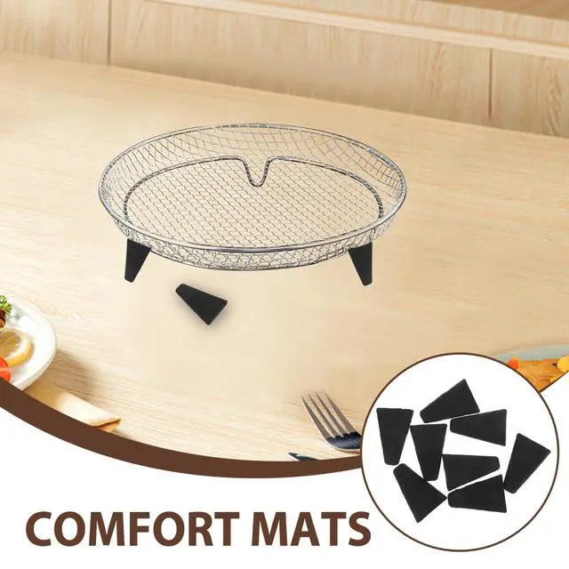 Alt view image 3 of 7 - 8Pcs Silicone Air Fryer Feet Sleeves Dishwasher Safe Non-Slip Bumpers for Dehydrator Racks and Press Cookers Stable Corner Buffer Pads
