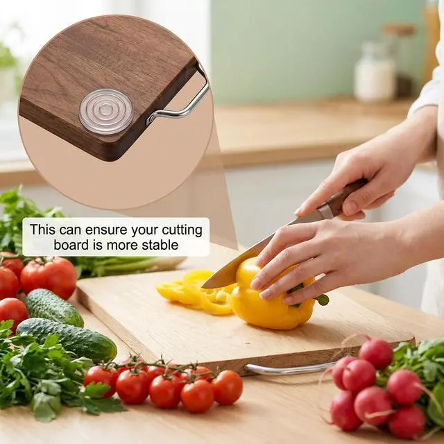 Alt view image 3 of 7 - 8PCS Silicone Feet for Cutting Board Non-Slip Feet 1.2 Inch Rubber Pads