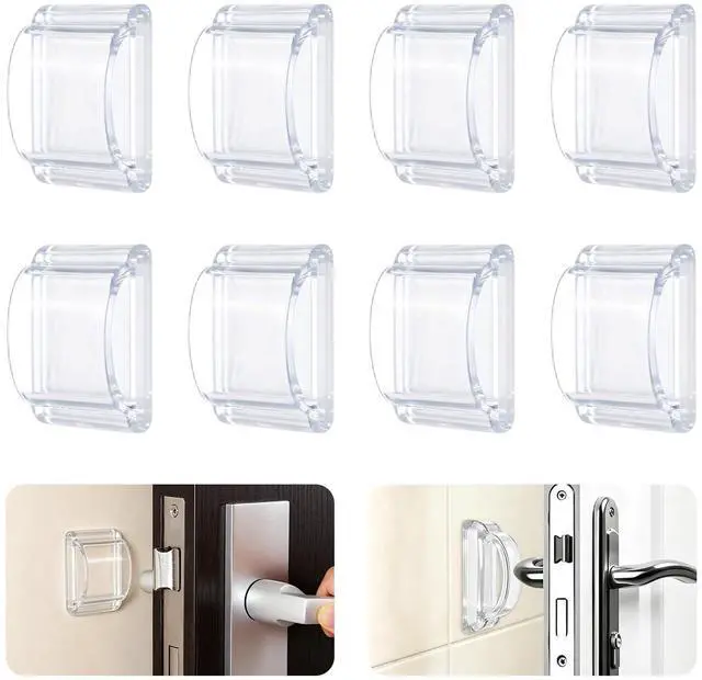 Main image of 8PCS Clear Bumper Pads for Furniture - Ultra Soft Silicone Door Bumpers with Strong Adhesive - Wall Protectors, Cabinet Stoppers & Drawer Guards for Kitchen, Bathroom & Office (4D Shock Absorption)