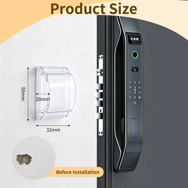 Alt view image 2 of 7 - 8PCS Clear Bumper Pads for Furniture - Ultra Soft Silicone Door Bumpers with Strong Adhesive - Wall Protectors, Cabinet Stoppers & Drawer Guards for Kitchen, Bathroom & Office (4D Shock Absorption)