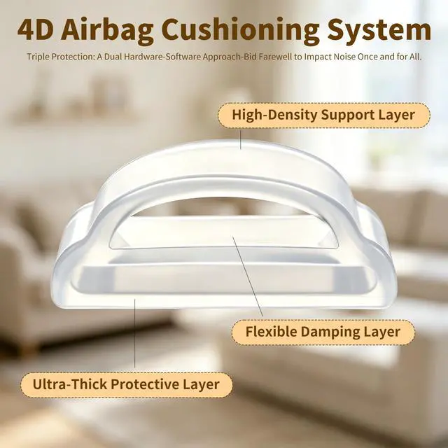 Alt view image 6 of 7 - 8PCS Clear Bumper Pads for Furniture - Ultra Soft Silicone Door Bumpers with Strong Adhesive - Wall Protectors, Cabinet Stoppers & Drawer Guards for Kitchen, Bathroom & Office (4D Shock Absorption)