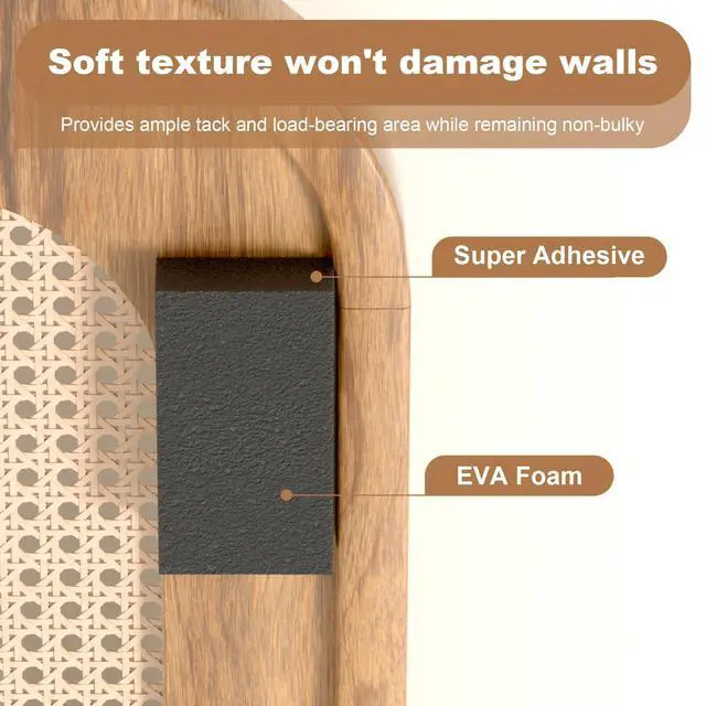 Alt view image 5 of 7 - Headboard Stoppers25Pcs Furniture Pads10Pcs(0.6" Thick) + 15Pcs(0.2" Thick) EVA Foam Headboard Stoppers for Wall, from Chair BackFurniture Bed to Prevent Sliding BumpersGap Filler, Protect Walls.