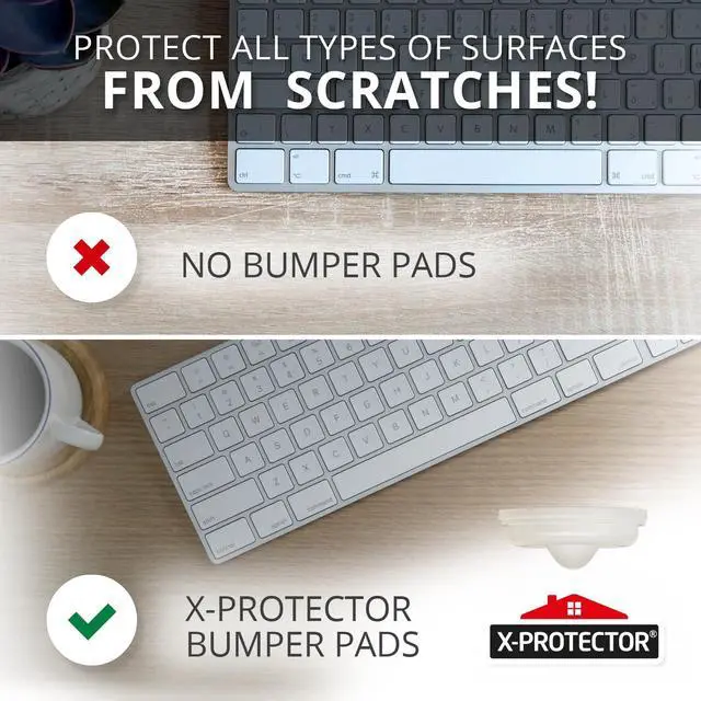 Alt view image 3 of 6 - Cabinet Door Bumpers 128 PCS 1/2" Silicone Clear Bumpers Ideal Cabinet Bumpers Self-Adhesive Thick Door Silencer Bumper Pads to Protect Glass & Other Surfaces!