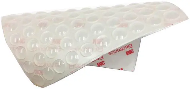 Main image of 0.16 in x 0.4 in (4x10 mm) Cabinet Doors and Drawers Bumper, Clear Adhesive Noise Reducing Silicone Rubber Pads, Wall Protection, Door Stop, Noise Dampening Buffer Pads (100)
