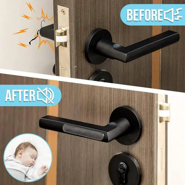 Alt view image 3 of 7 - Cabinet Door Bumpers, 40 pcs Cabinet Bumper Clear Self Adhesive, Rubber Bumpers Stripes, Clear Bumper for Cabinets Pads for Sound Dampening Buffer Pads2.75 * 0.4in