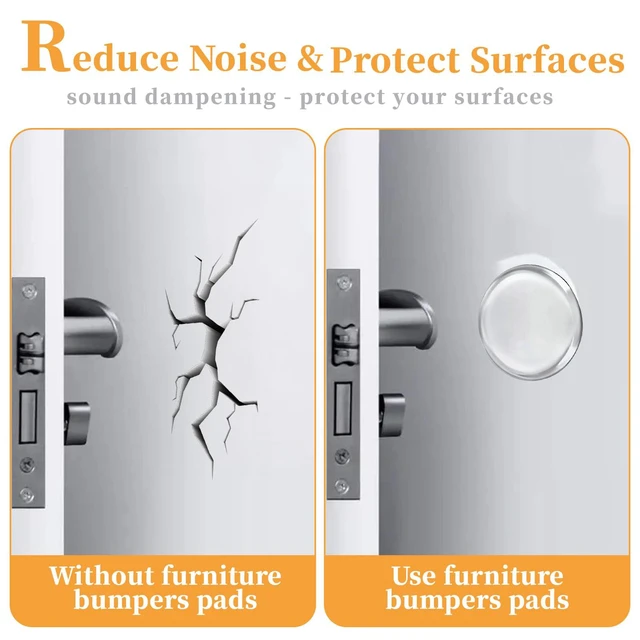 Alt view image 5 of 7 - Cabinet Door Bumpers, Self-Adhesive Silicone Rubber Furniture Pads,Clear | 112pcs,Noise Dampening Shock Absorbing Furniture Bumpers Pads For Drawers, Cupboards,Door Handles,Wall Protection