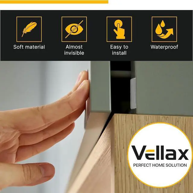 Alt view image 2 of 7 - 128 Clear Cabinet Bumper Pads Self-Adhesive Silicone Set with 5 Unique Shapes for Doors, Drawers & Furniture Premium Sound Dampening Pads for Surface Protection