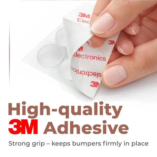Alt view image 5 of 7 - Clear Cabinet Door Bumpers, 106 Pack, 4 Shapes, Self-Adhesive Silicone Pads, Sound-Dampening Protectors for Cabinets, Drawers, Furniture, Walls, and Door Handles