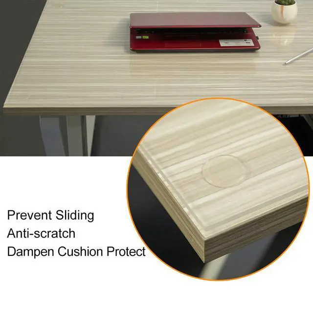 Alt view image 4 of 6 - 18pcs Glass Top Bumpers, Silicone Adhesive Furniture Bumpers for Glass Table Door Cabinet Drawers