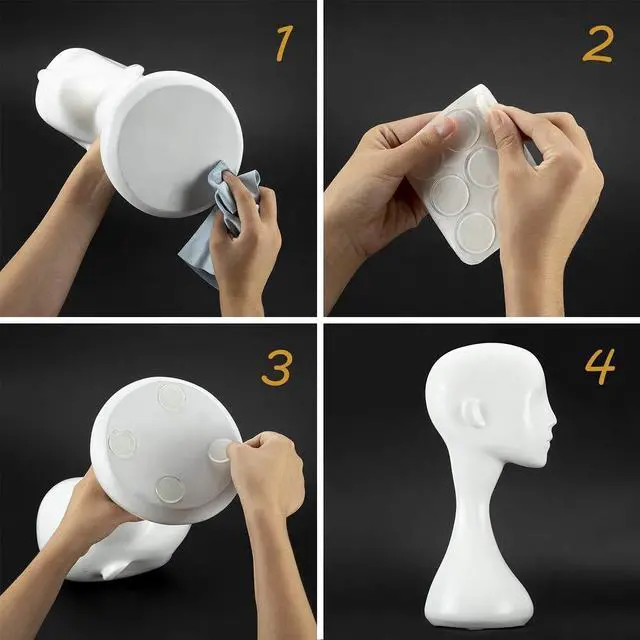 Alt view image 6 of 6 - 18pcs Glass Top Bumpers, Silicone Adhesive Furniture Bumpers for Glass Table Door Cabinet Drawers