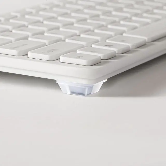 Alt view image 5 of 7 - Self Adhesive Rubber Feet Door Bumpers Large - Stick on Pads for Electronics, Speakers, Furniture, Appliances, Audio Equipment, Laptop - Clear Tall Square (18pcs)