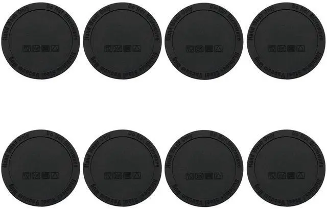 Alt view image 2 of 5 - 8 Packs 65mm(2.56 Inch) Tumbler Bottom Protector, Non-Slip Rubber Pads for Skinny Tumblers, Thermal Bottles & Mason Jars, Silicone Adhesive Bumpers for Desk Protection (Black)