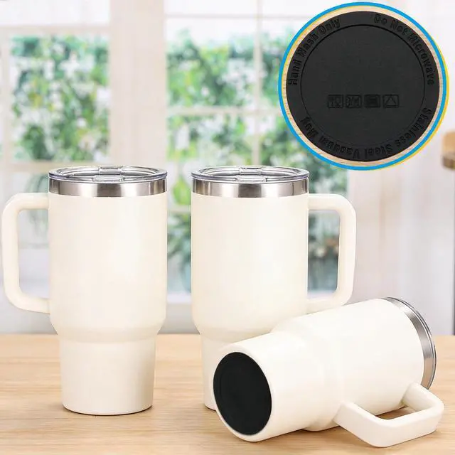 Alt view image 4 of 5 - 8 Packs 65mm(2.56 Inch) Tumbler Bottom Protector, Non-Slip Rubber Pads for Skinny Tumblers, Thermal Bottles & Mason Jars, Silicone Adhesive Bumpers for Desk Protection (Black)