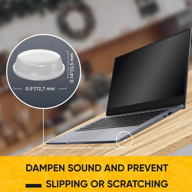 Alt view image 5 of 7 - 128 Clear Cabinet Door Bumpers - 1/2 Inch Self Adhesive Rubber Stoppers for Drawers, Damp Pads Cupboards, Cutting Boards, Glass Tops, Picture Frames