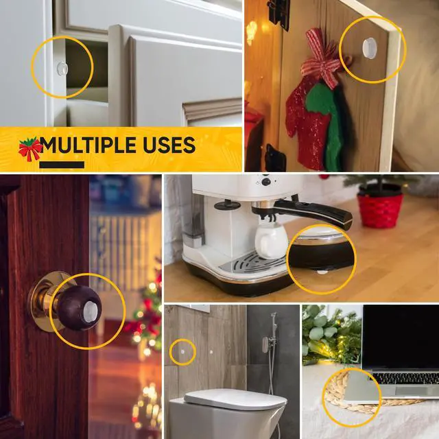 Alt view image 4 of 7 - 128 Clear Cabinet Door Bumpers - 1/2 Inch Self Adhesive Rubber Stoppers for Drawers, Damp Pads Cupboards, Cutting Boards, Glass Tops, Picture Frames